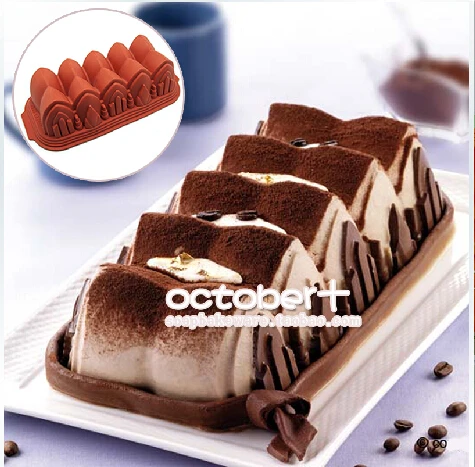 

chiffon cake mousse bread wave shape Silicone mold cooking Tools cake Baking Tray big