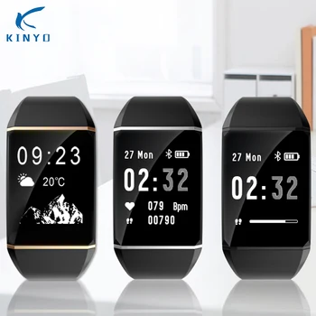 

Multifunctional OLED smart band heart rate 24h IP67 waterproof smart wristband bluetooth message reminder sports smart bracelet