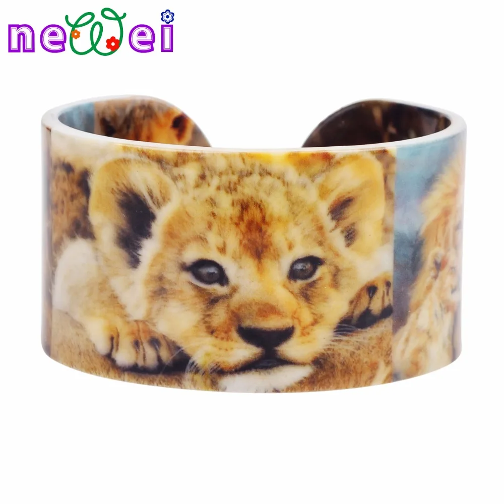 NEWEI Пластик сладкий Африка маленький лев Lionet браслеты Браслеты дикие джунгли