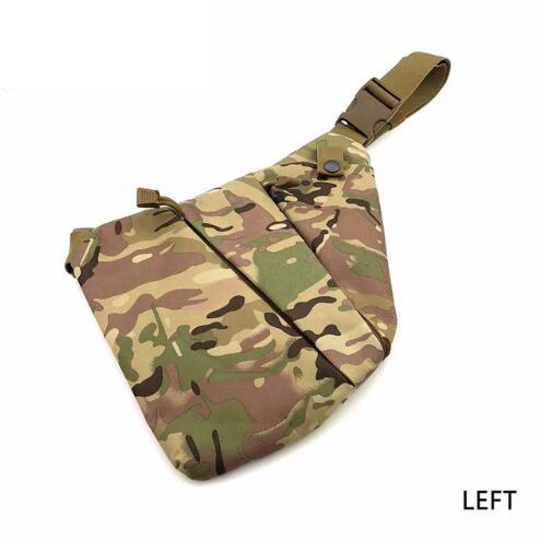 Многофункциональная Скрытая тактическая сумка для хранения оружия, кобура, левая и правая сумка на плечо, противоугонная сумка, нагрудная Сумка для охоты - Цвет: CP  left shoulder