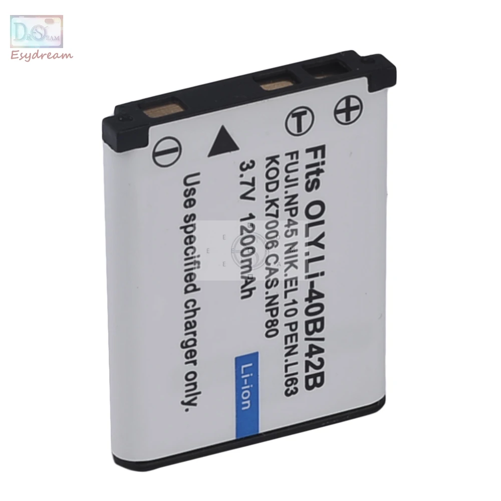 Batteria Della Fotocamera Enel10 En-El10 1200Mah Per Nikon Coolpix S60 S5100 S4000 S3000 S230 S200 S220 S700 S500 S510 S520 S570 S600