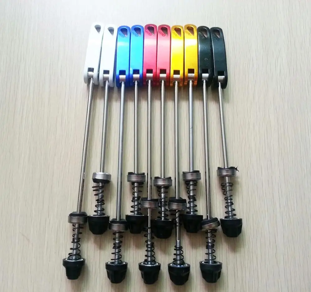 

Ultra-light /pair Ti Axis Skewers QR MTB Road Bike Bicycle Quick Release Front Wheel Hub Skewers