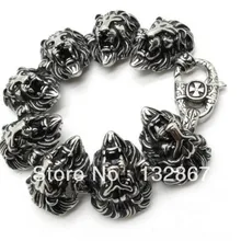 Мужские огромные головы льва связывает Хроники Нарнии браслет в виде цепи 21,5 см* 31 мм