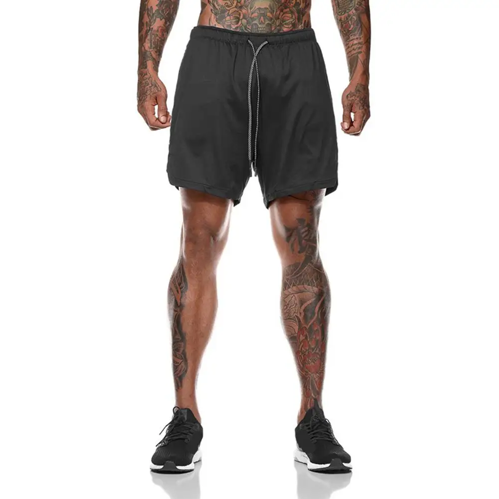 Yfashion мужские шорты летние шорты большого размера для фитнеса мужские шорты с карманами для бега спортивные быстросохнущие шорты мужские