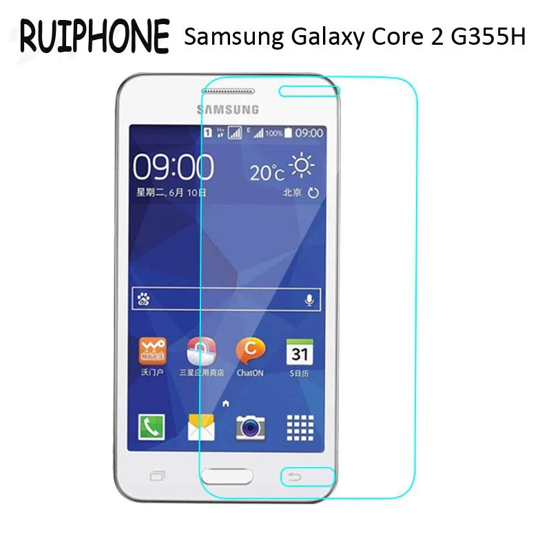 

For Samsung Galaxy Core 2 Anti Scratch Tempered Glass Protective Film Screen Protector On Core2 G355h sm-g355h Sm-G355HN