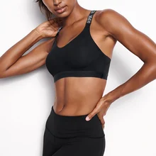 Розовый спортивный бюстгальтер с мягкими чашечками, спортивный бюстгальтер пуш-ап для йоги, женский спортивный бюстгальтер для фитнеса, Спортивный Бюстгальтер Bh Sujetador Deportivo