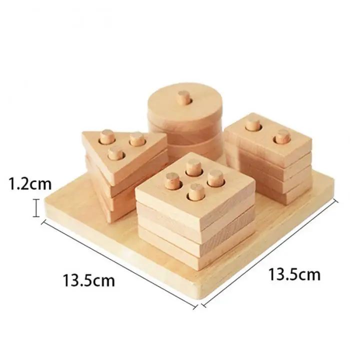 1 компл. Дети деревянные кубики для игр геометрический форма Конструкторы для раннего образования игрушка для ребенка AN88