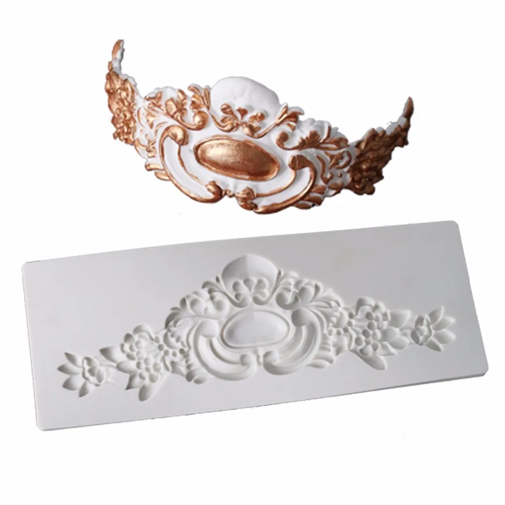Силиконовая форма для помадки, форма для торта, форма для украшения торта, королевская Смешанная глина, винтажный художественный декор, формы
