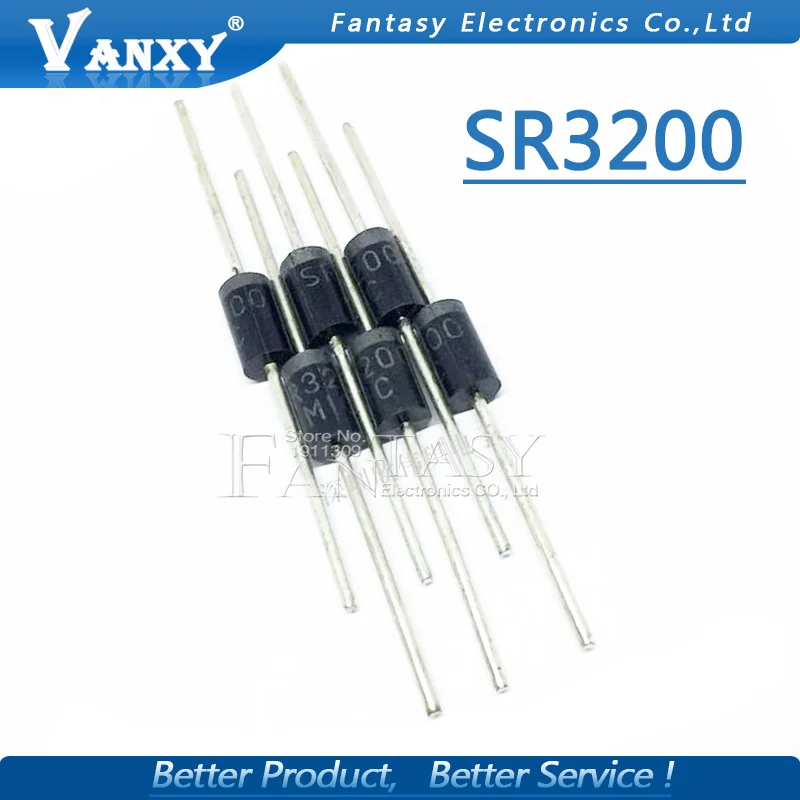 

10PCS SR3200 SB3200 3A 200V Schottky Diode