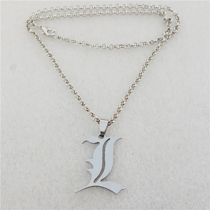 Цепочка Из Нержавеющей Стали с надписью Death Note Double L|stainless steel necklace|steel necklaceanime jewelry |