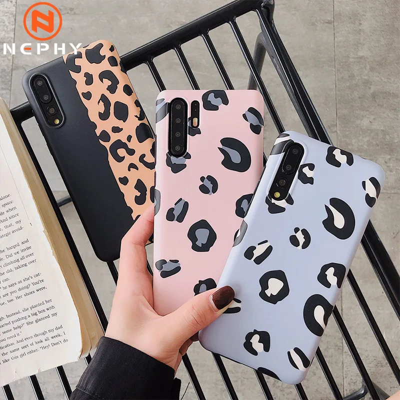 

Luxury Soft Silicon Phone Case For Huawei P20 Lite P30 Pro Mate 20 Pro Nova 3i 4 3 3D Color Leopard Ultra thin Mobile Cover Back