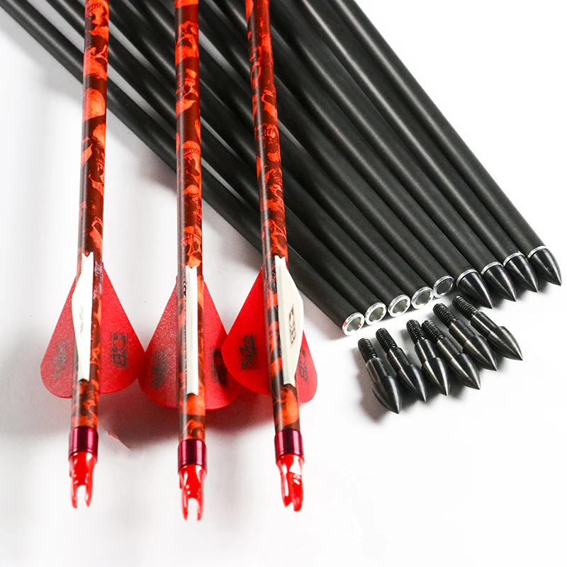 Buy Linkboy Archery pure carbon arrows 2inch plastic