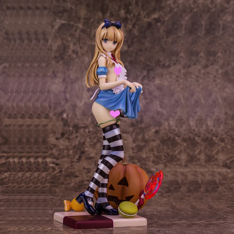 

Free Shipping Sexy 10" Anime Alphamax Skytube Ilustrated By Misaki Alice & Pumpkin Boxed PVC Action Figure Model Doll Toys Gift