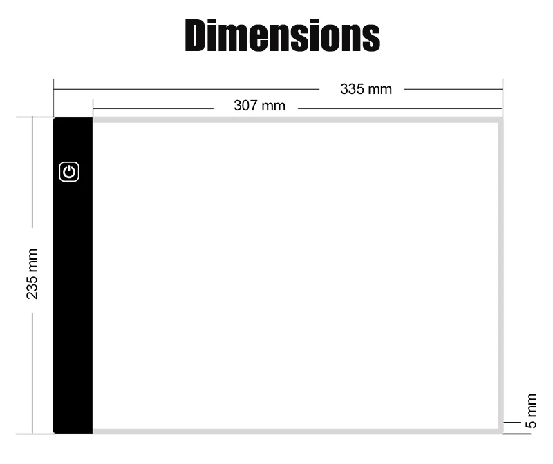 Ультра тонкий A4 светодиодный регулируемый Трассировка доска для рисования Лайтбокс для татуажа с подсветкой копия доска A4 планшет со светодиодной подсветкой