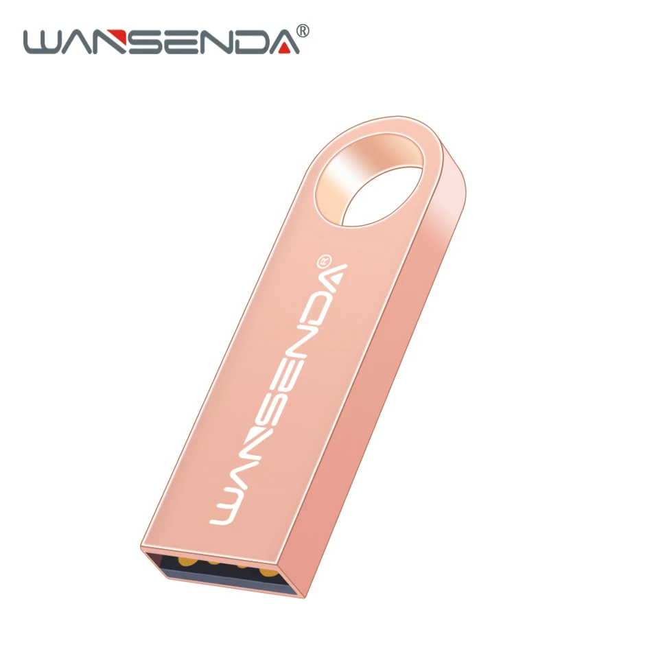 Мини USB флеш-накопитель Wansenda, USB 2,0, флеш-накопитель, 4 ГБ, 8 ГБ, 16 ГБ, 32 ГБ, 64 ГБ, флешка, карта памяти, посылка - Цвет: Розовый