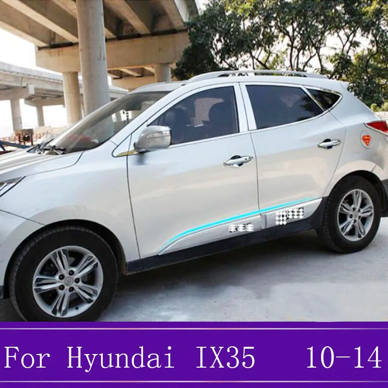 Подходит для Hyundai IX35 ABS хромированный корпус двери боковая линия крышка литья