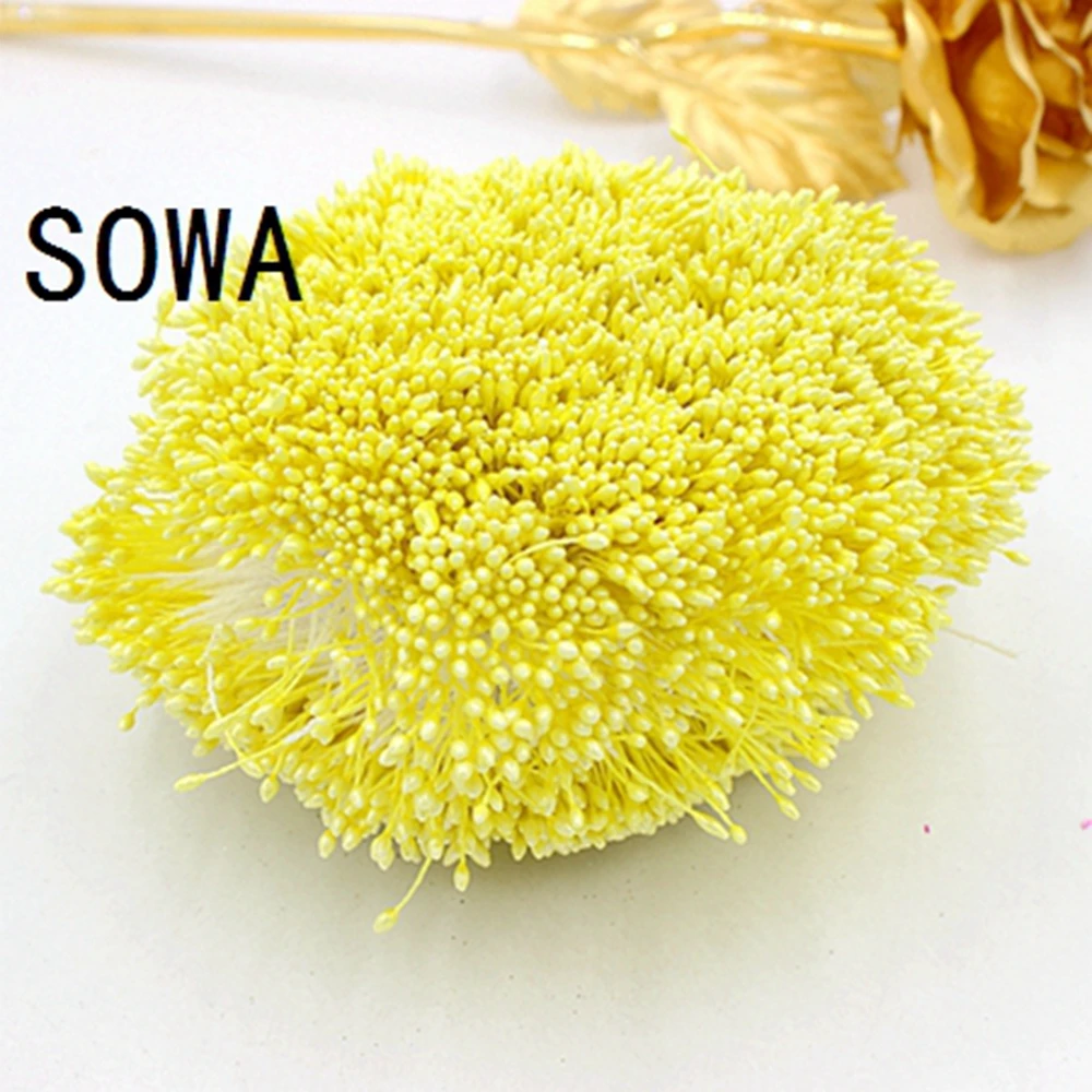

Size 1mm Pearl Flower Stamen Light Yellow Color Pistil Cake Decoration Craft DIY Wedding Decoration(4500pcs/Lot)