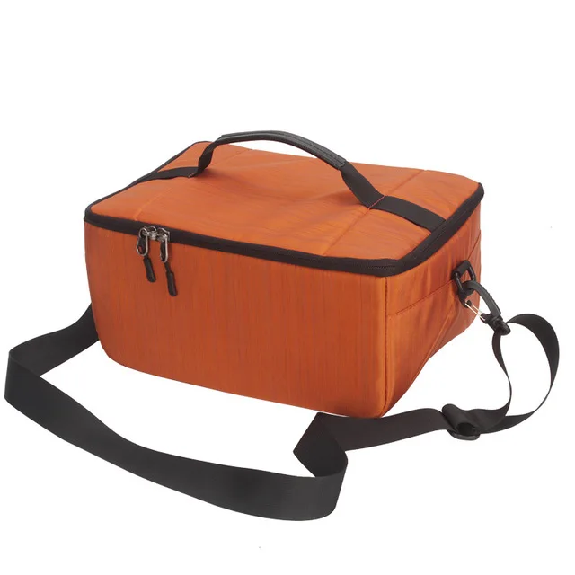 Водонепроницаемая наплечная сумка для камеры, сумка, большая емкость, нейлон, DSLR перегородка, мягкий чехол для камеры, чехол для камеры s, чехол, сумки - Цвет: Orange
