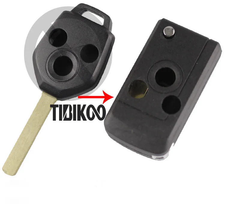 Subaru Modified key shell 3 button For Outback Forester Legacy  (13)-2
