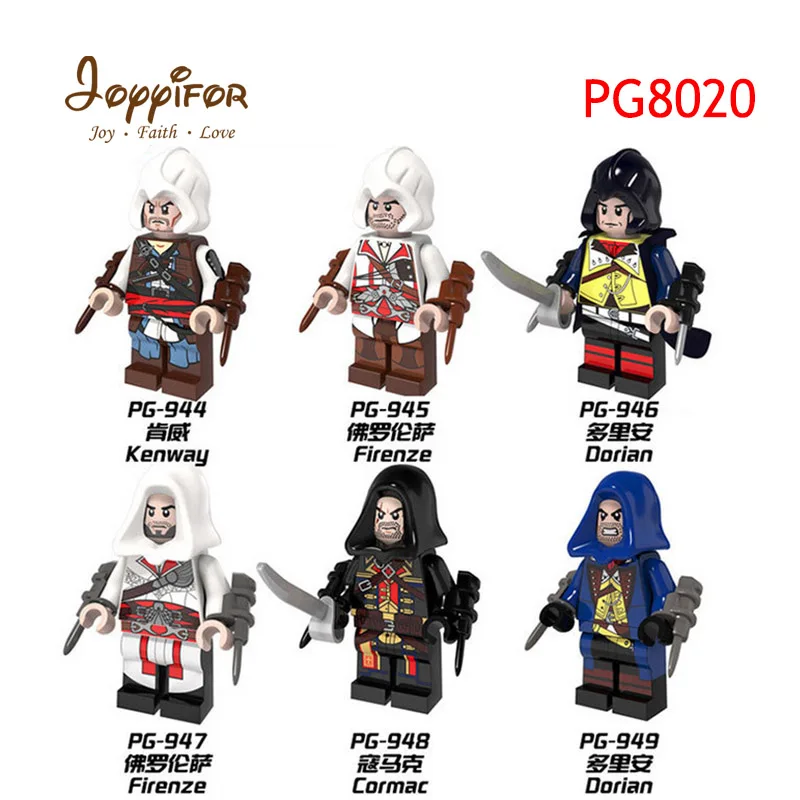 

Joyyifor Super Heroes Firenze Creed Hunter Dick Action Figure Building Blocks Compatible LegoINGlys Bricks Toys for Children Kid