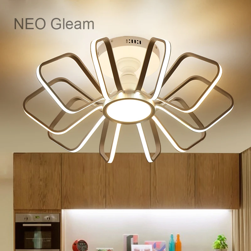 

NEO Gleam Modern Led High Brightness Chandelier lights lamp for living room bedroom White Aluminum 85-265V chandelier fixtures