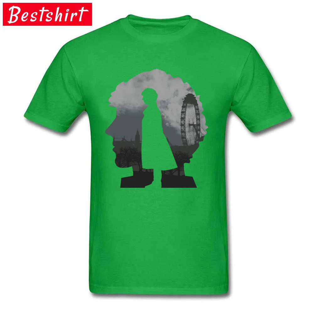 Sherlocks world T-Shirt Classic Short Sleeve Summer 100% Cotton Fabric O Neck Man Tees Personalized Top T-shirts Mother Day Sherlocks world green