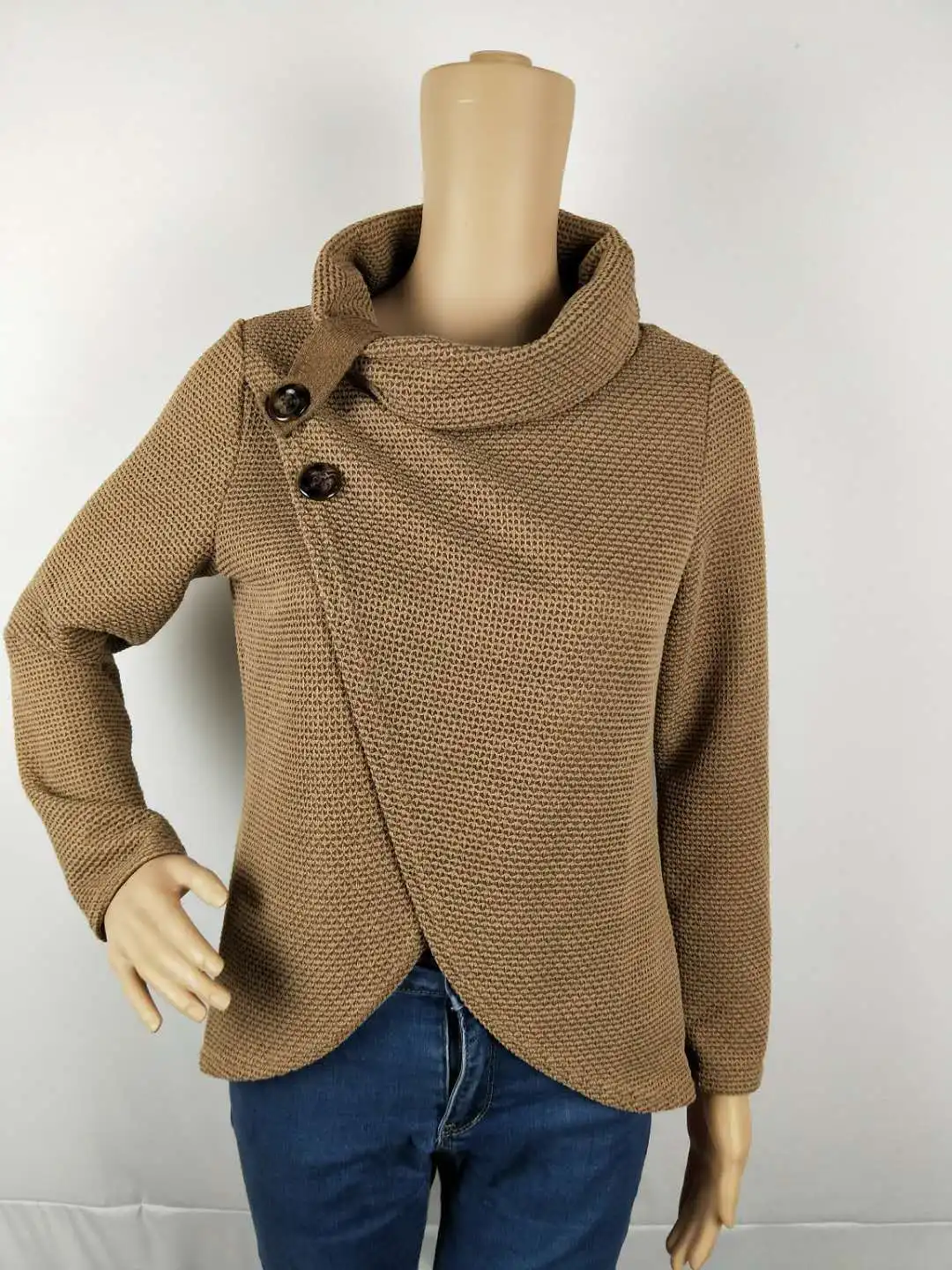 w540 Women Sweaters and Pullovers 2018 Winter Turtleneck Irregular Casual Oversize Sweater Women Pullover Knitted Long Sleeve Jumper 13