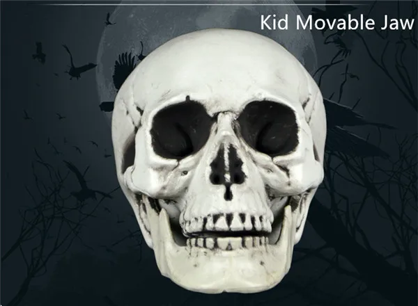 Scary Skeleton Heads Figure Halloween party supply gifts - 5. Kid Movable Jaw 1