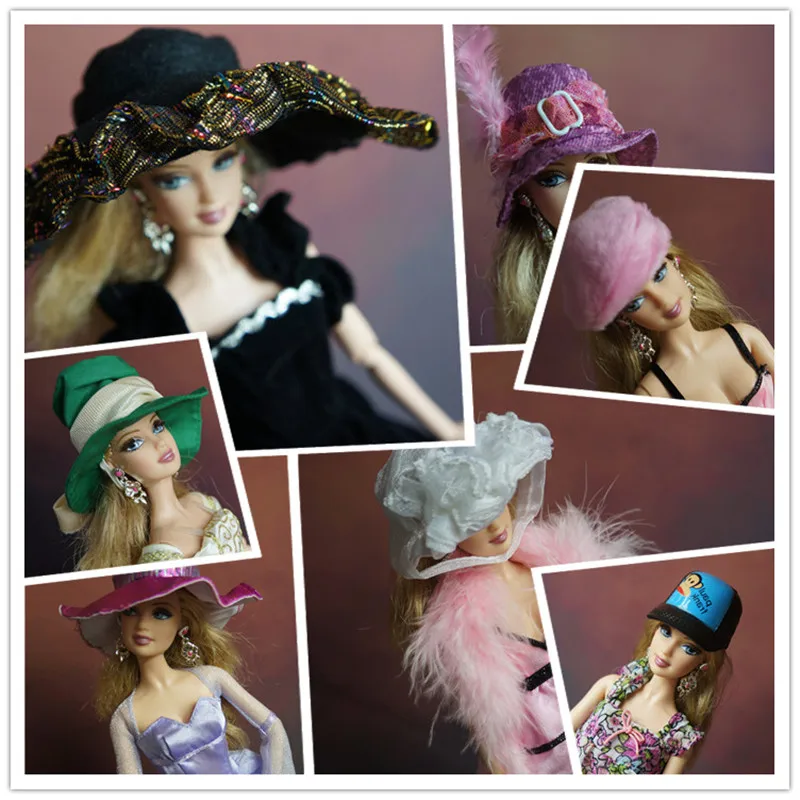 Moda 5 pz bambola cappelli berretti immagine cappello, accessori della  bambola, per il famoso bar b bambole di marca belle ragazze stile di estate  regalo di compleanno per bambini|dolls accessories|fashion doll  accessoriesdoll