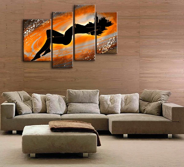 Painting For Bedroom aliexpress : buy four pieces oil painting on canvas modern Painting For Bedroom aliexpress : buy four pieces oil painting on canvas modern