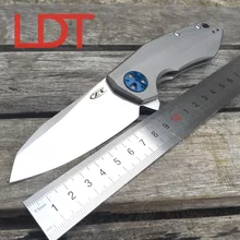 LDT ZT 0456 Складные Лезвия Ножи CTS 204 P Лезвия Titanium Ручка Шариковые Подшипники Ся Нож Открытый Тактические Карманные Выживания инструмент