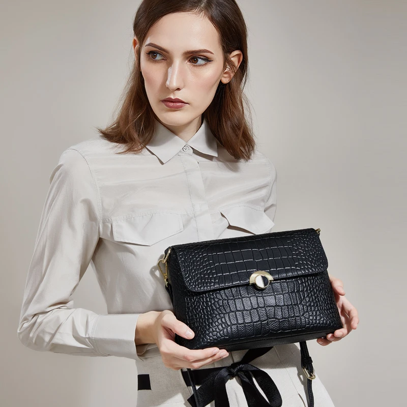 

Fashion Genuine Leather Bag Women Crossbody Bags Small Ladies Shoulder Bag Luxury Messenger Bags Female Handbag Party Tote Purse