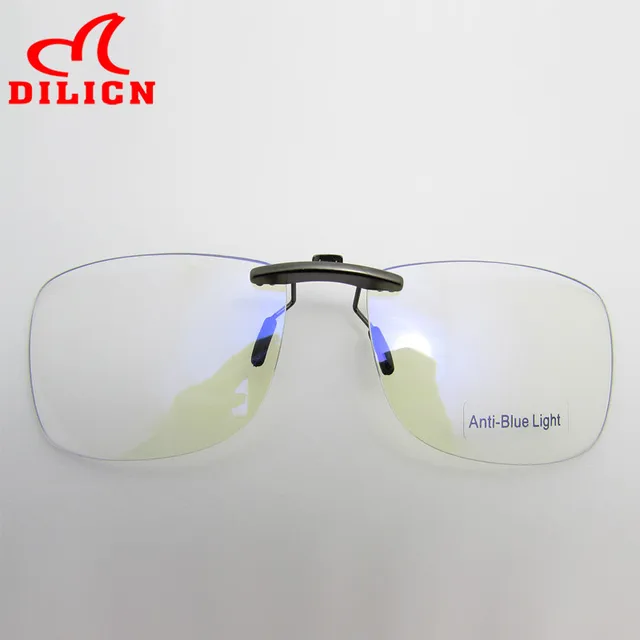 Cheap Blue Light Blocking Clip-on Computer Reading Glasses Anti Blue Rays Clip On Gaming Protection Eyewear Digital Eye Strain Relief