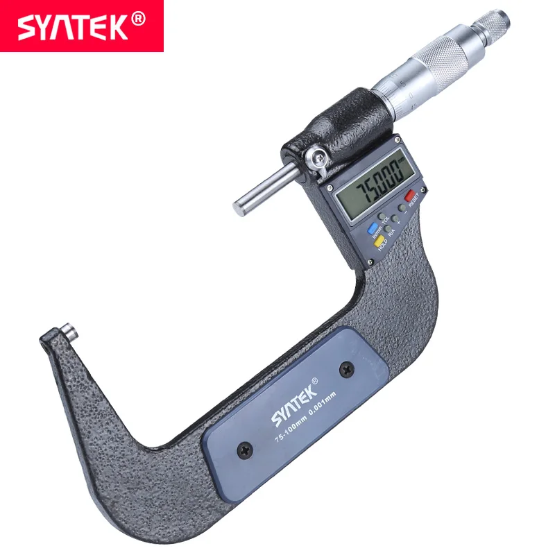 Цифровой электронный аналоговый микрометр Syntek 0 001 мм многофункциональный