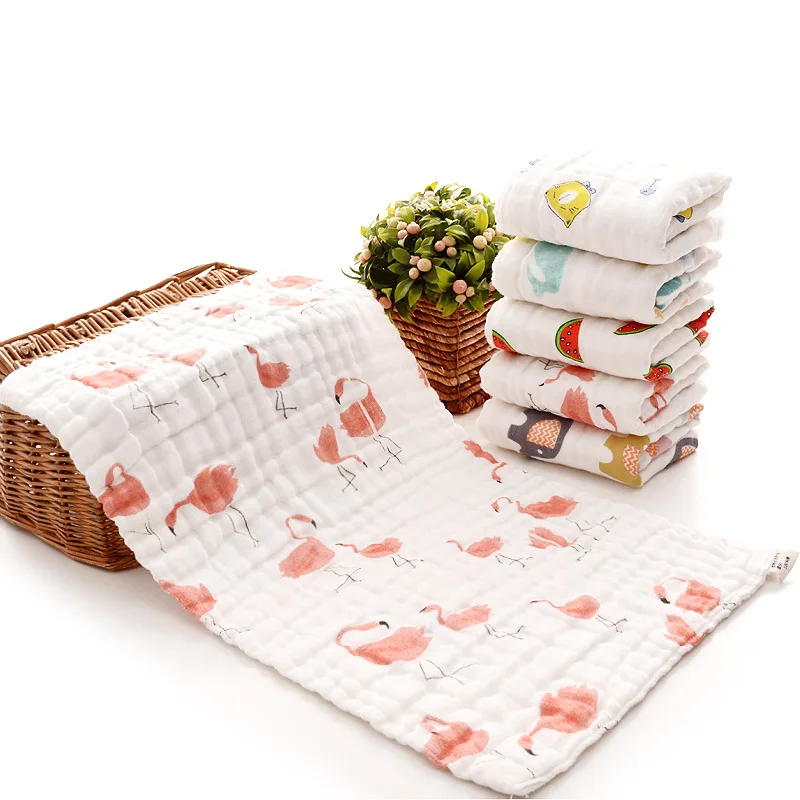 25*45cm gauze cotton baby handkerchief square towel muslin cotton infant face towel wipe cloth Appease Towel