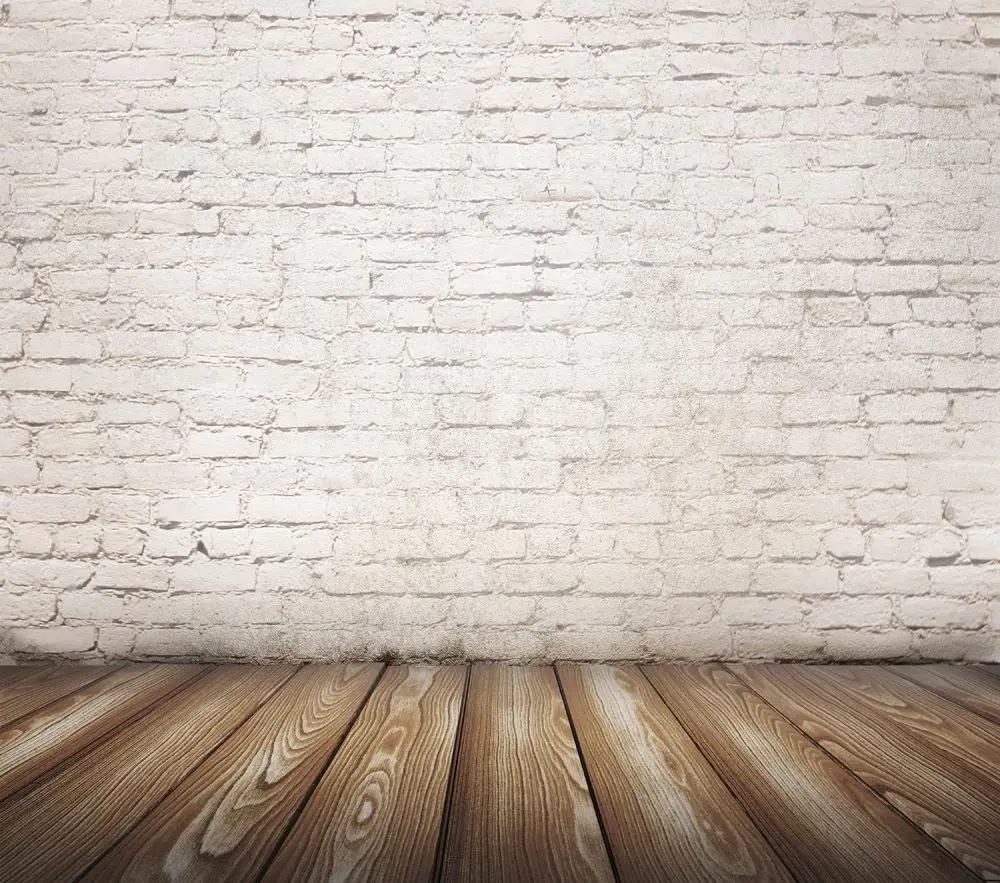 

SHANNY 8x8FT Brick Wall & Wooden floor theme Vinyl Custom Photography Backdrops BW151