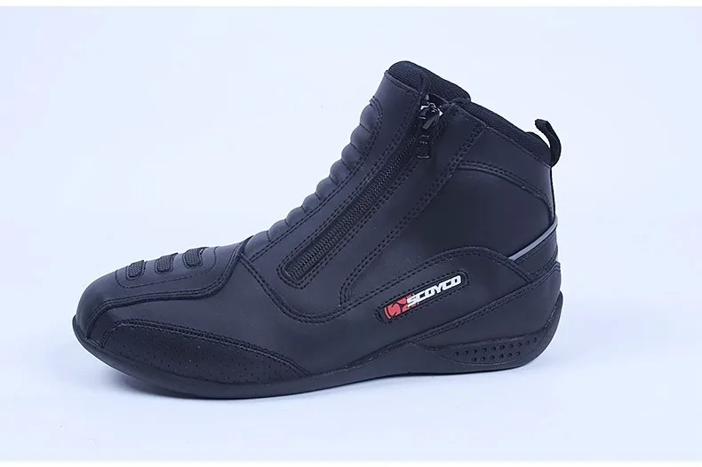SCOYCO мужские мотоциклетные ботинки на молнии YKK; мотоциклетные ботинки; Bota; мотоциклетные ботинки; ботинки для мотокросса; Chaussure Moto botas; MBT002