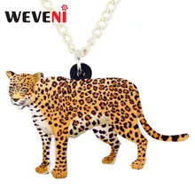 Wveni – collier avec pendentif léopard panthère, Bijoux pour femmes et filles, chaîne ras du cou, sauvage, livraison directe