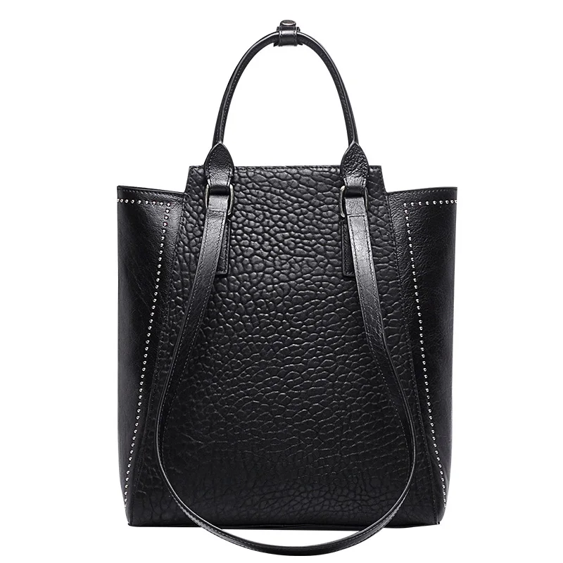 Luxurious handbags women bags designer with unique personality Stylish high-end twills Genuine Leather duffle bag
