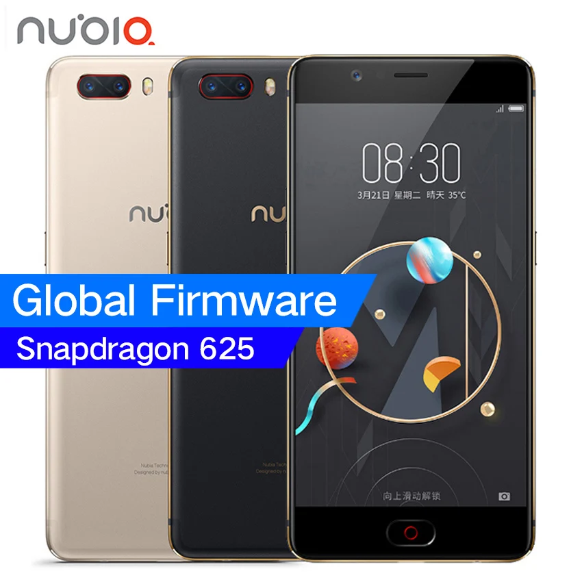 Original ZTE Nubia M2 4G LTE Snapdragon 625 Cell Phone 5 5 1080P 4G RAM 64GB