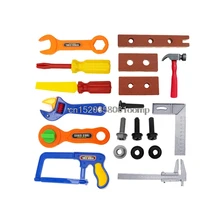 Kit de Ferramentas de 19 Pcs Crianças Das Crianças blocos de Construção de Brinquedo Meninos Construtor Construção Play Set # K4UE # Navio Da Gota