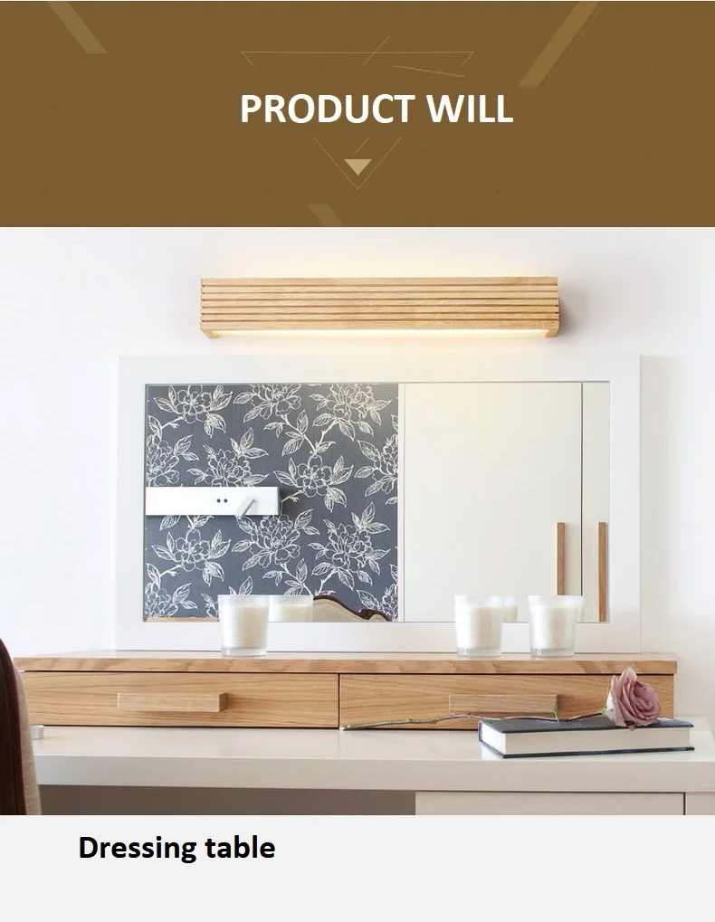  LED Solid Wood Wall Lamp (5)