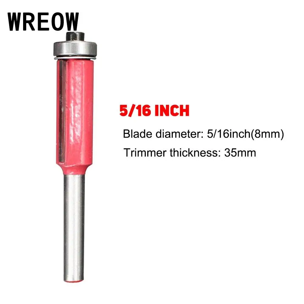 

2019 WREOW Industrial Woodworking Milling Cutter Hand Tool Shank Wood Edge Trimmer Router Bit Original Alloy Material tools