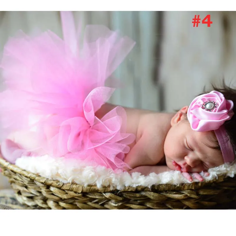 Летняя юбка-пачка для новорожденных с повязкой на голову, стильная юбка-американка, реквизит для фотосессии, Детские пачки принцессы с аксессуарами для волос TS064