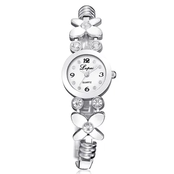

LVPAI Fashion Flower Bracelet Watches Women Luxury Diamond Clock Ladies Elegant Stainless Steel Quartz Wrist Watch Relogio #YY