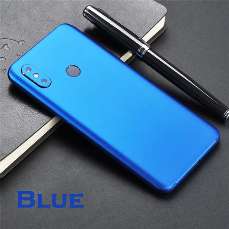 8 цветов полное покрытие задняя пленка наклейка для Xiaomi mi 9 9 SE Кожа Наклейка s для Xiao mi 8 mi 8 SE защитный чехол для смартфона наклейка - Цвет: Dark Blue