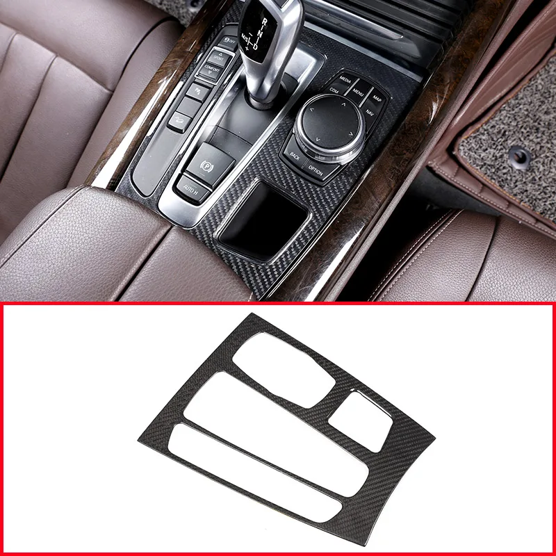 

Real Carbon Fiber For BMW X5 X6 F15 F16 2015-2018 ABS Interior Center Gear Shift Panel Cover Frame Trim For Left Hand Drive