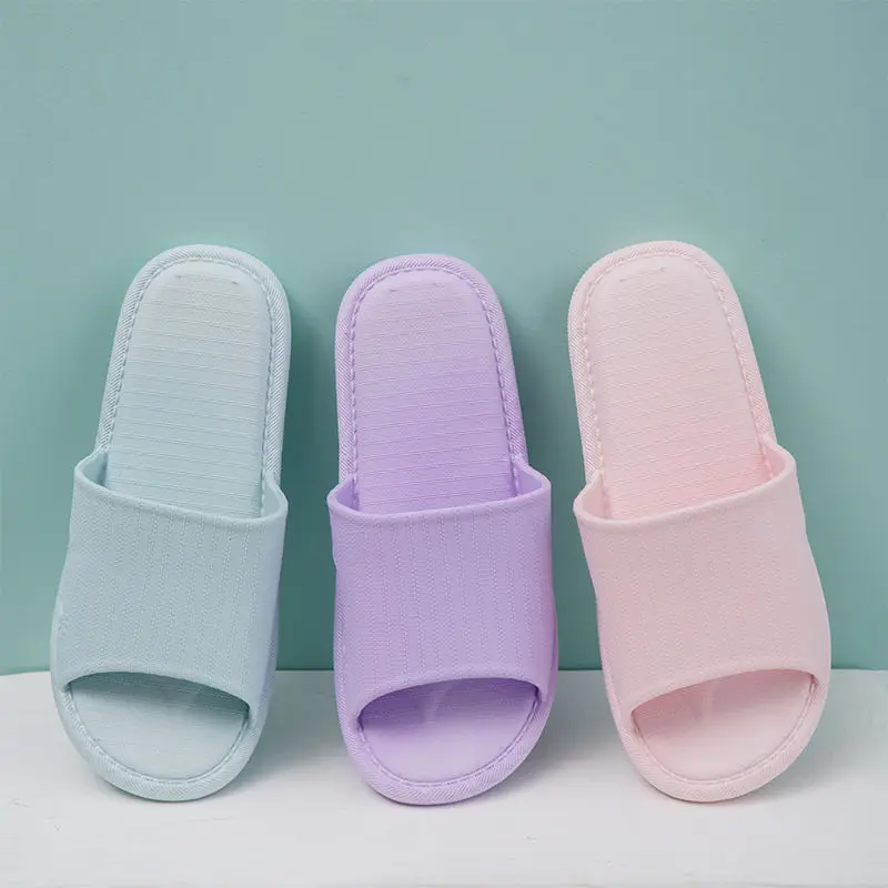 

2019New Women Summer Slippers Couple Sandals Indoor Fashion proof Slip And Odor Home Womans Flats