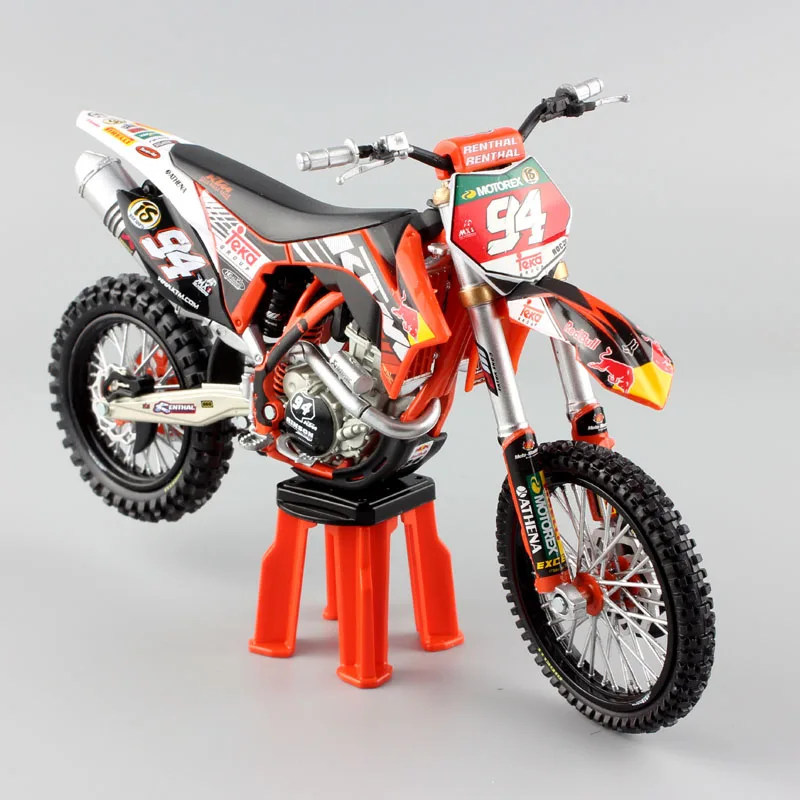 1/12 масштаб № 94 Кен роцен KTM 250 SXF 2011 ЭНДУРО МОТОЦИКЛ redbull литье под давлением и транспортные средства металлические модели гонка, мотокрос велосипед игрушки