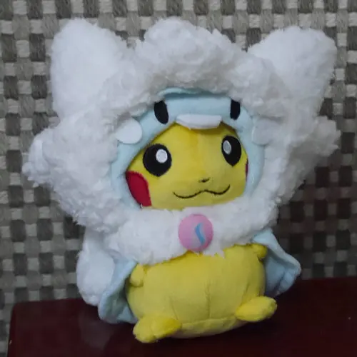 

NEW Original~ Pikachu with *Altaria~cloth Stuffed Animal 9" 23CM PLUSH CUTE!!